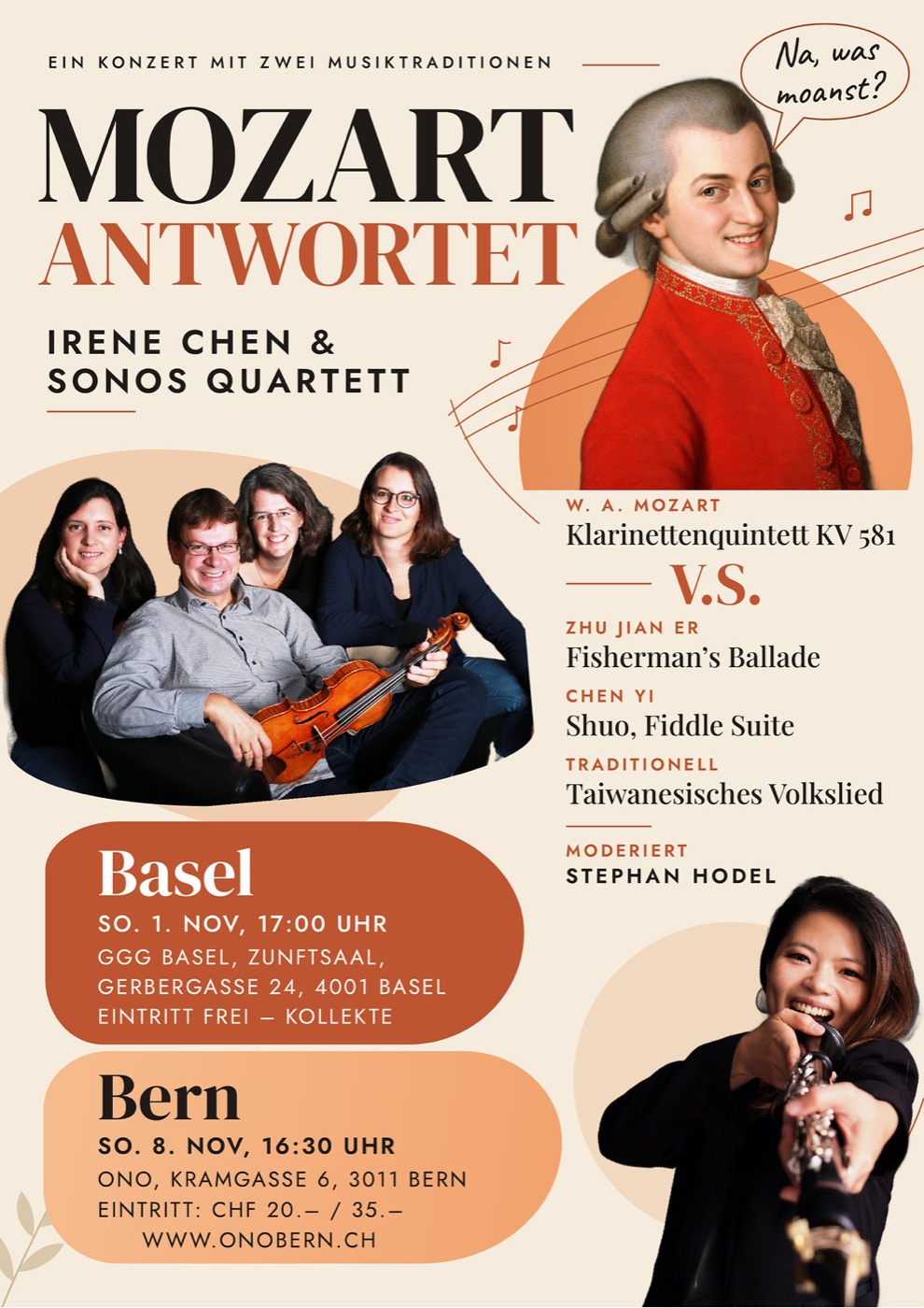 Concert poster Mozart antwortet